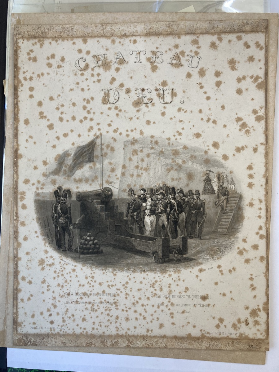 Eau forte gravure en taille douce, restauration du papier