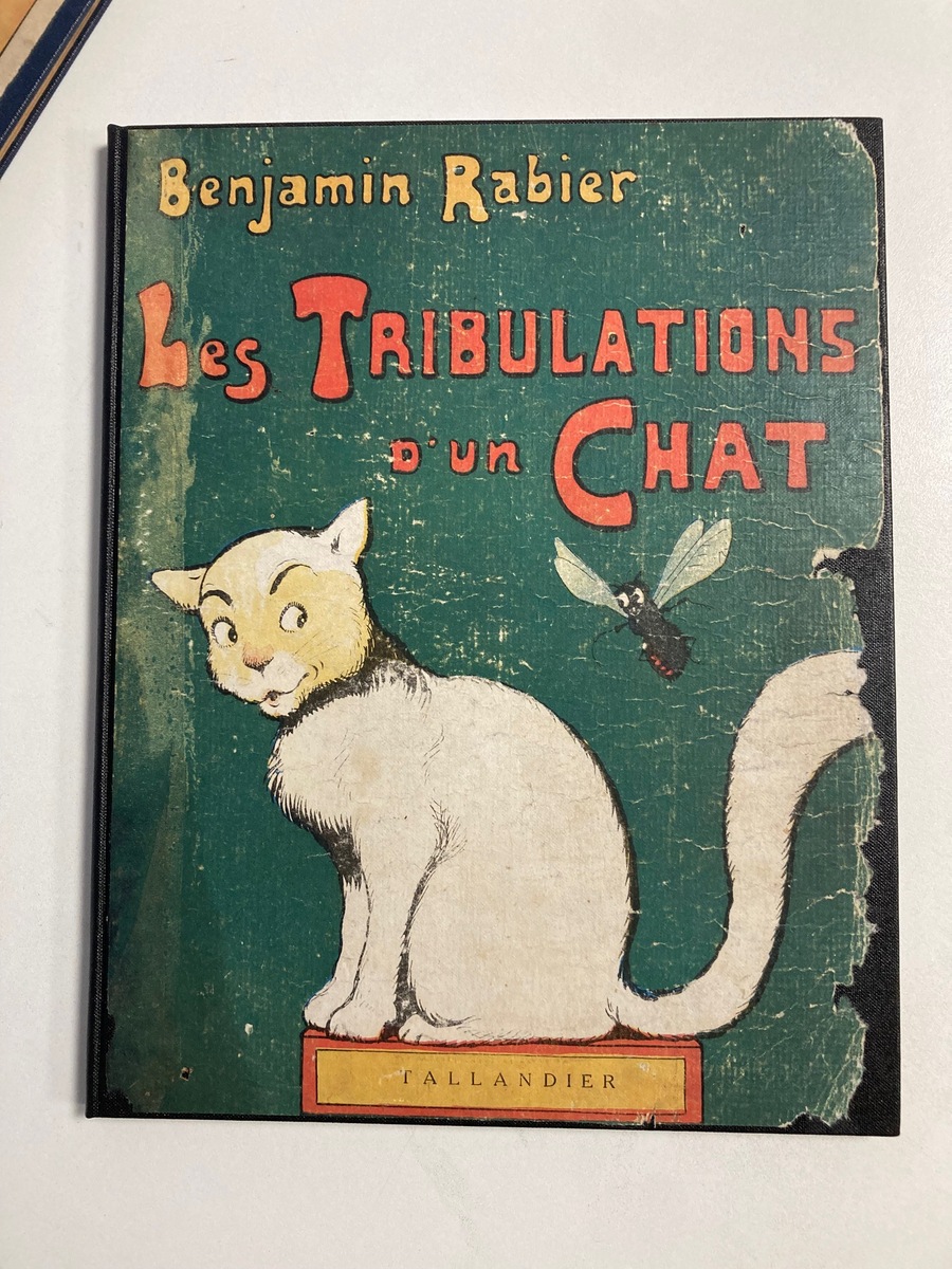 Benjamin Rabier : reliure parlante. Réalisations de reliure et restauration par l'Atelier Bonnouvrier. Yvelines.