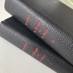 Reliures jansénistes, plein cuir, Atelier Bonnouvrier, reliure haut de gamme Yvelines.